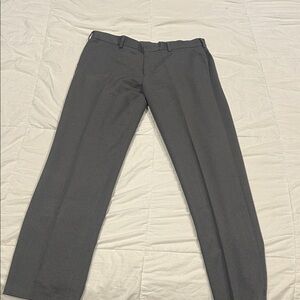 Men's Gray Dress Pants-VanHeusen